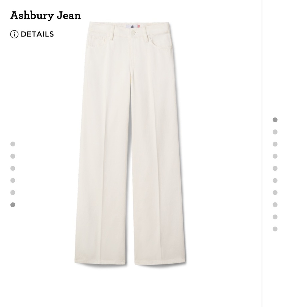 CAbi Women's Wide Leg Cream Pants